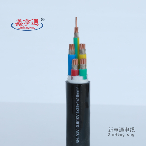 铜芯交联聚乙烯绝缘聚氯乙烯护套耐火电力电缆 NH-YJV22 0.6/1kV