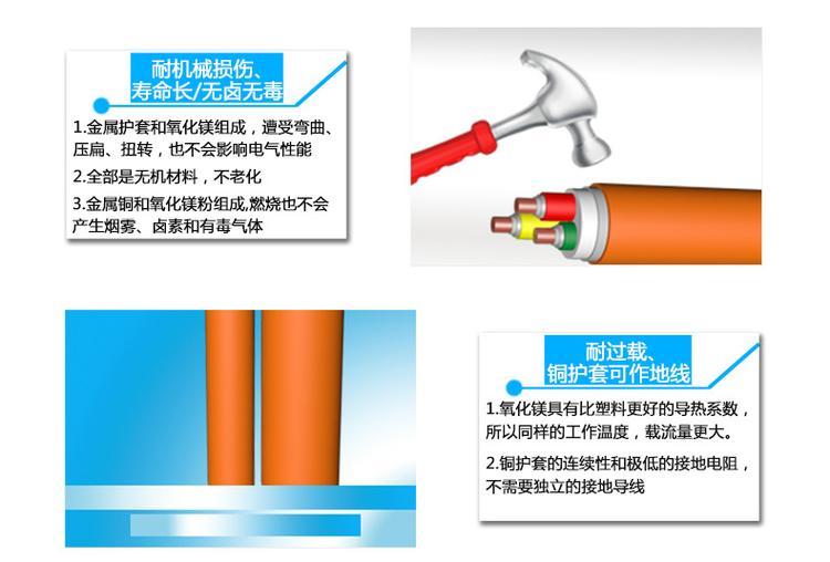 BTTZ 0.6 1KV 4X16mm2铜芯矿物绝缘铝护套聚烯烃外护套电力电缆